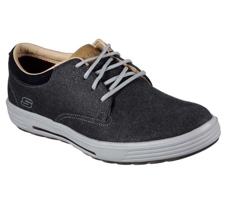 Skechers Skech-Air: Porter - Zevelo - Mens Casual Shoes Black [AU-PH7418]